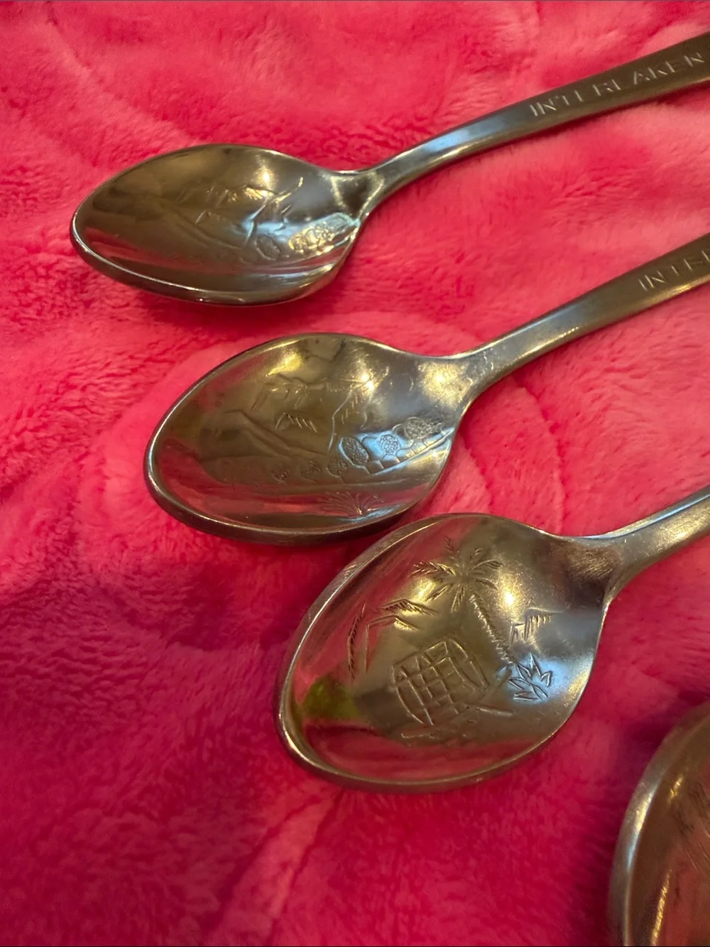 Vintage Rolex Bucherer Swiss Souvenir Spoons - Set of 7